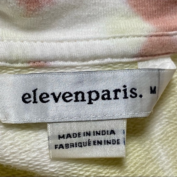 Eleven Paris Tie-Dye Mockneck Sweatshirt Size Medium - Picture 7 of 12